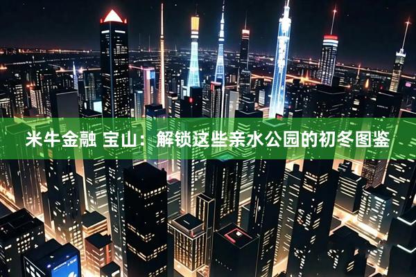 米牛金融 宝山：解锁这些亲水公园的初冬图鉴