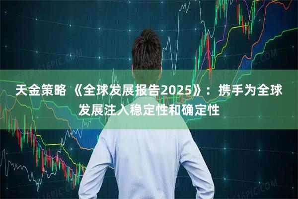 天金策略 《全球发展报告2025》：携手为全球发展注入稳定性和确定性