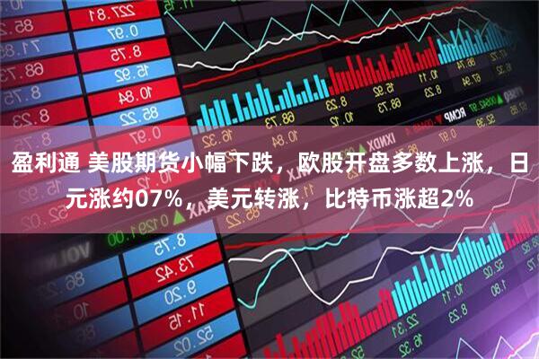 盈利通 美股期货小幅下跌，欧股开盘多数上涨，日元涨约07%，美元转涨，比特币涨超2%